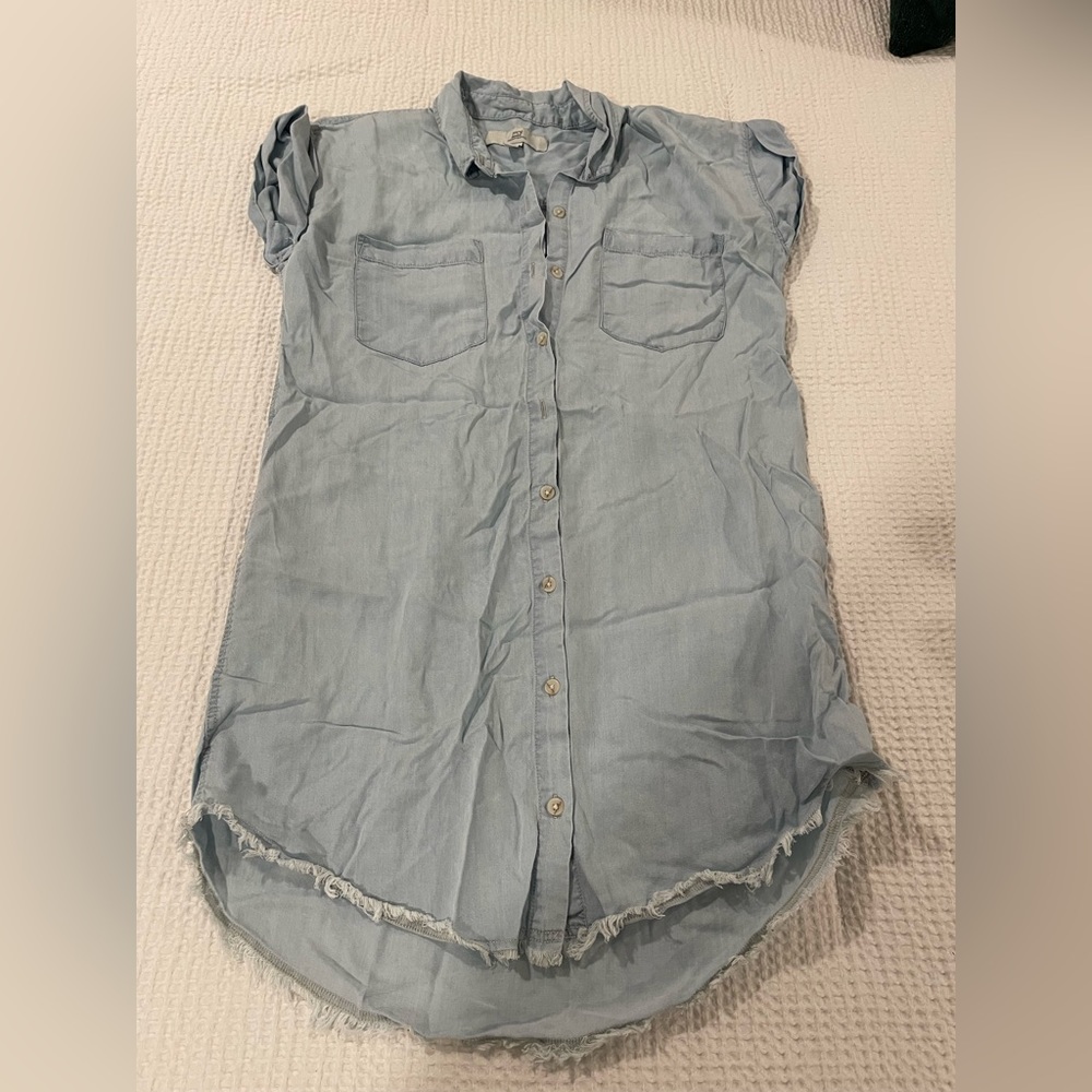 Thread & Supply light wash women’s denim dress size extra small